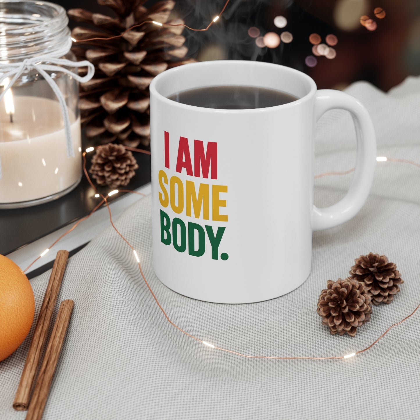 HueManity Collective Ceramic Coffee Mug – Start Your Day with Purpose