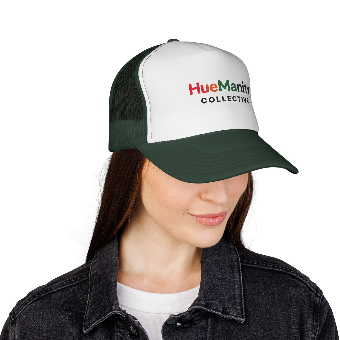 HueManity Collective Trucker Cap | Bold Statement Hat for Everyday Wear, Gift for Friends, Stylish Sun Protection, Trendy Outdoor Gear