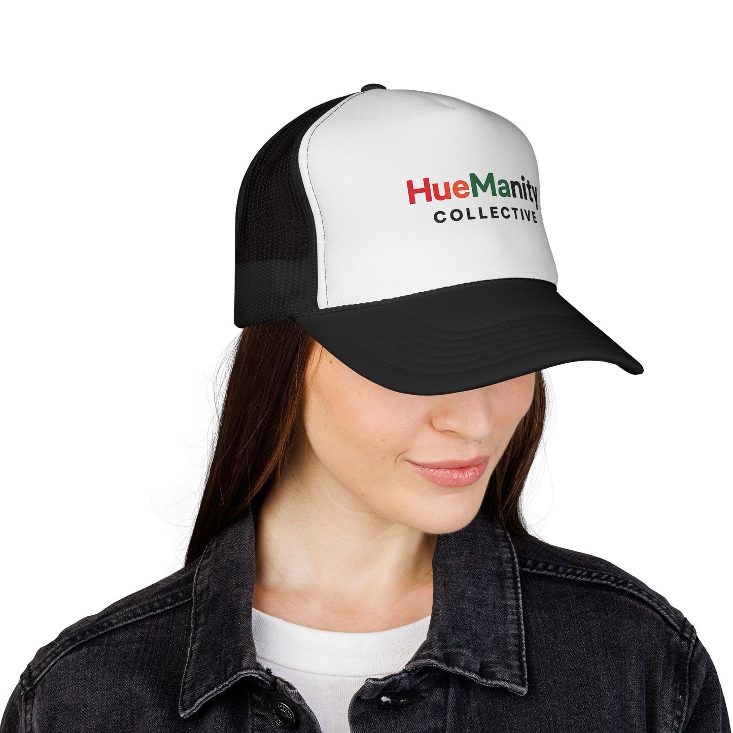 HueManity Collective Trucker Cap | Bold Statement Hat for Everyday Wear, Gift for Friends, Stylish Sun Protection, Trendy Outdoor Gear